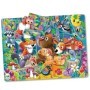 Primul meu mare puzzle de podea Prietenii padurii 12 piese 60.96x45.72 cm asamblat